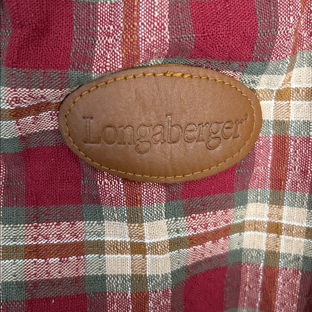 Longaberger Plaid Tote Bag - Picture 2 of 8